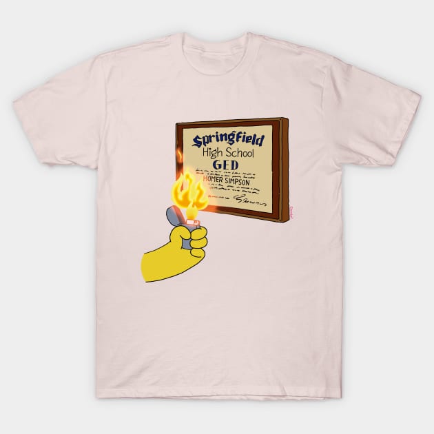 Homer Goes to College T-Shirt by TeeAguss